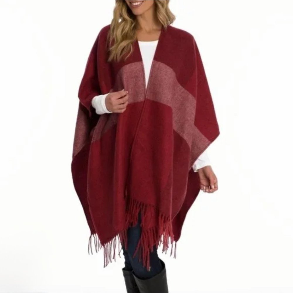 Woolrich Mod Colorblock Cozy Blanket Wrap